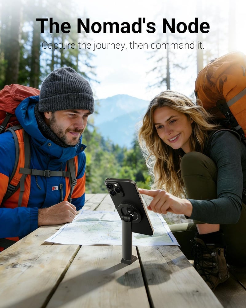 Vimose 69" Magnetic Phone Tripod, Tripod for iPhone with Remote & Strong Magnetic Holder for Magsafe, Stable Cell Phone Tripod for Video Recording, Travel Tripod Compatible with iPhone/Android - Image 4
